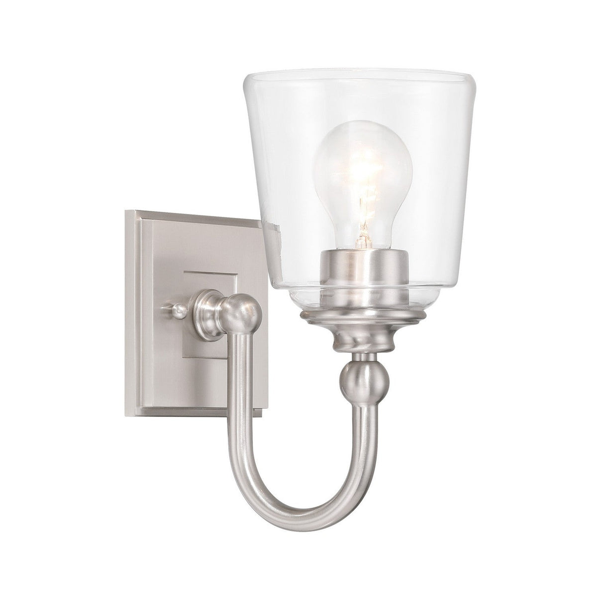 Minka-Lavery - 4001-84 - One Light Bath Vanity - Antonia - Brushed Nickel