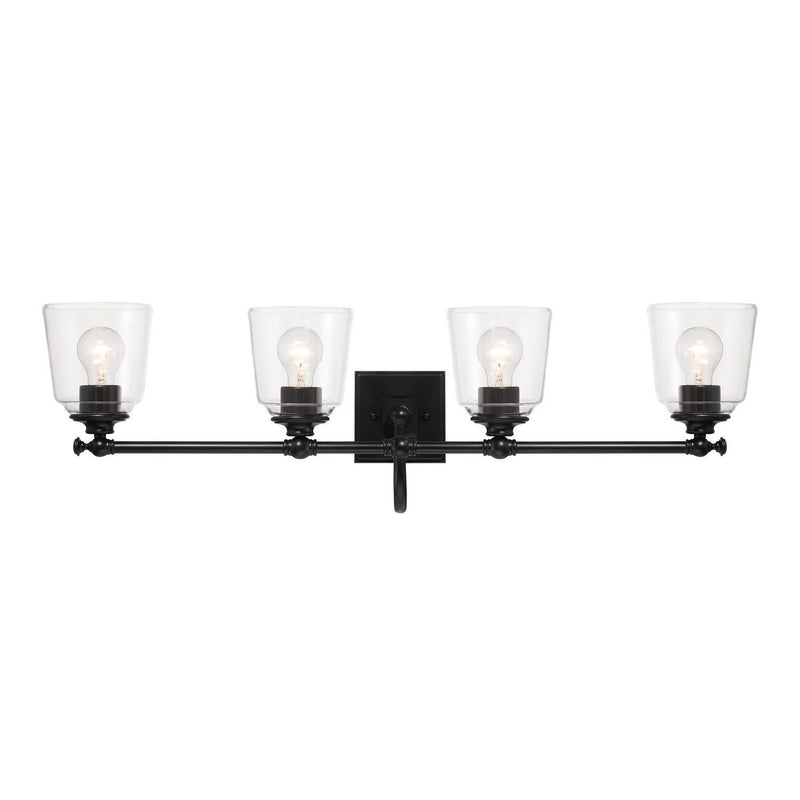 Minka-Lavery - 4004-66A - Four Light Bath Vanity - Antonia - Coal