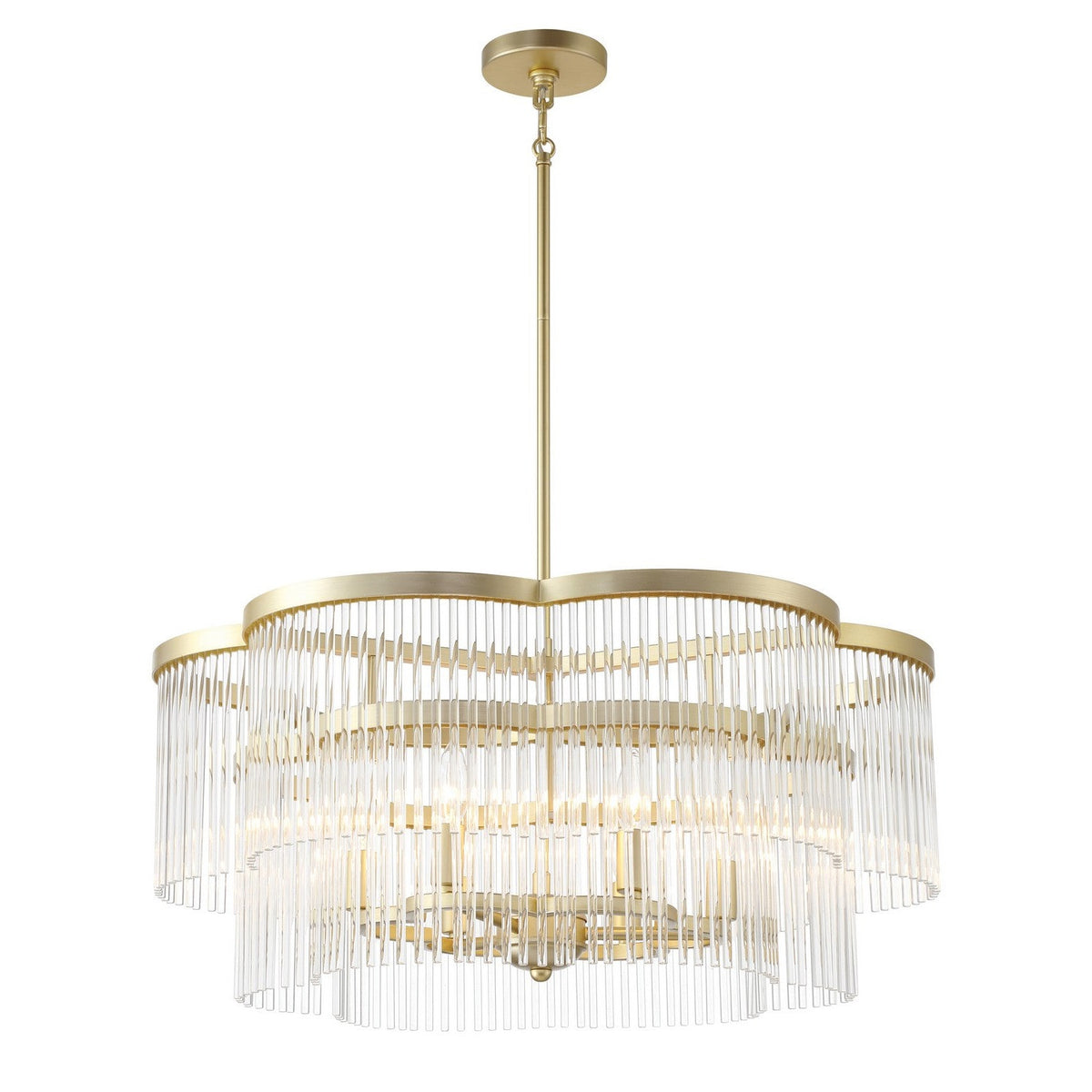 Minka-Lavery - 5455-856 - Six Light Pendant - Azura - Heirloom Brass