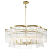 Minka-Lavery - 5456-856 - Six Light Pendant - Azura - Heirloom Brass
