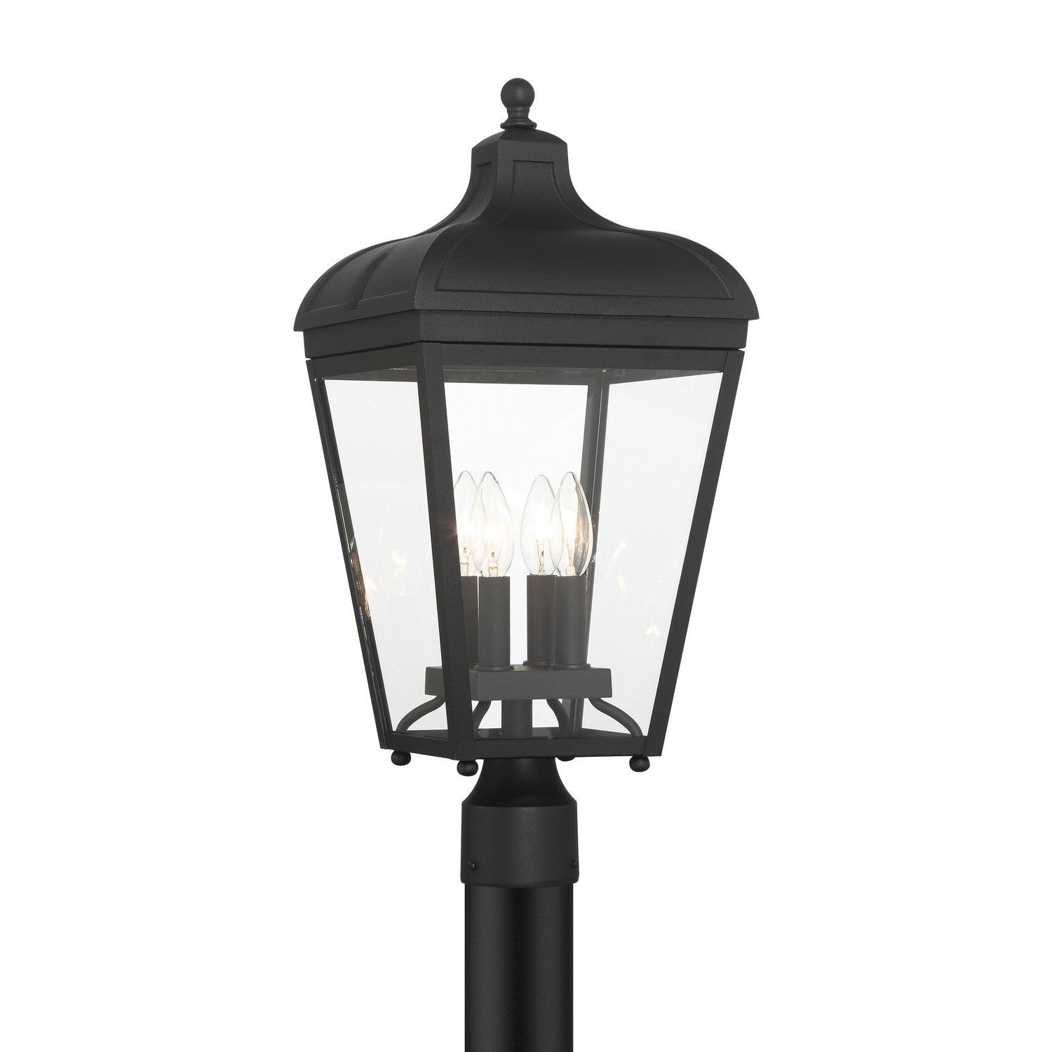 Minka-Lavery - 72486-66-C - Four Light Outdoor Post Lantern - Marquee - Sand Coal