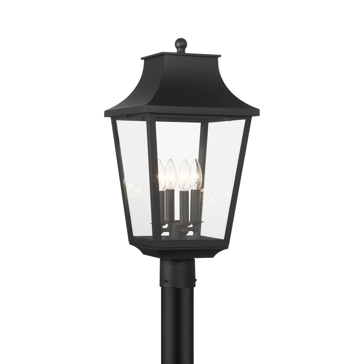 Minka-Lavery - 73345-66 - Four Light Outdoor Post Lantern - Altimeter - Sand Coal
