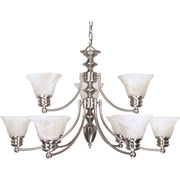 Nuvo Lighting - 60-360 - Nine Light Chandelier - Empire - Brushed Nickel