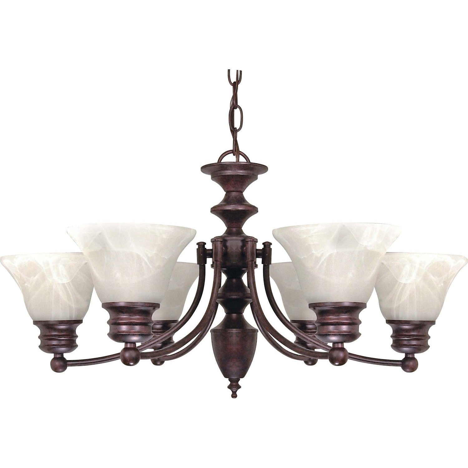 Nuvo Lighting - 60-358 - Six Light Chandelier - Empire - Old Bronze