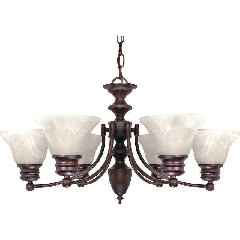 Nuvo Lighting - 60-358 - Six Light Chandelier - Empire - Old Bronze