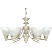 Nuvo Lighting - 60-359 - Six Light Chandelier - Empire - Textured White