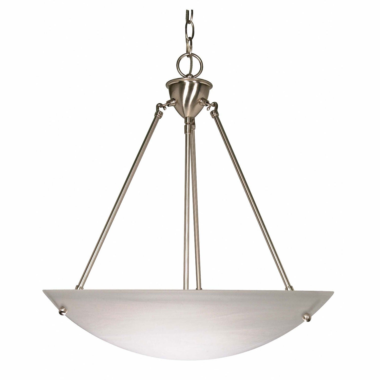Nuvo Lighting - 60-370 - Three Light Pendant - Pendants Brushed Nickel - Brushed Nickel