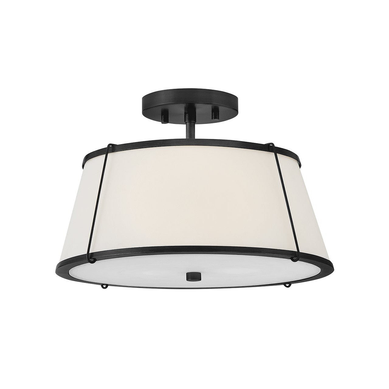 Hinkley - 4893BK - LED Semi-Flush Mount - Clarke - Black