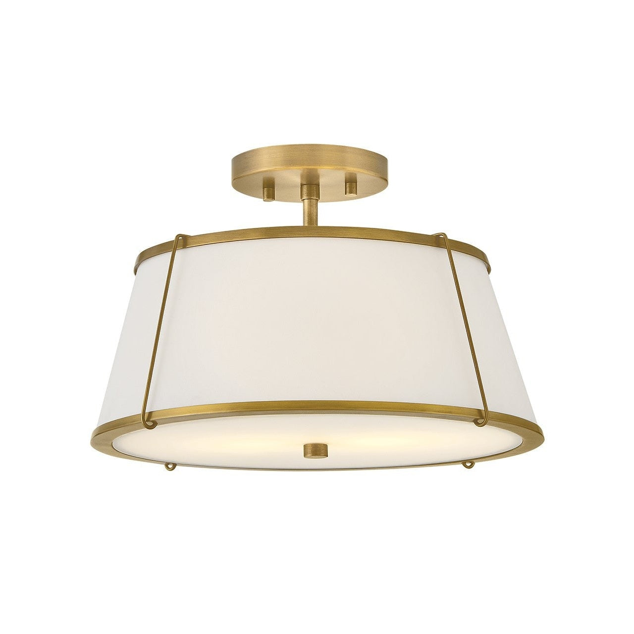 Hinkley - 4893LDB-OW - LED Semi-Flush Mount - Clarke - Lacquered Dark Brass