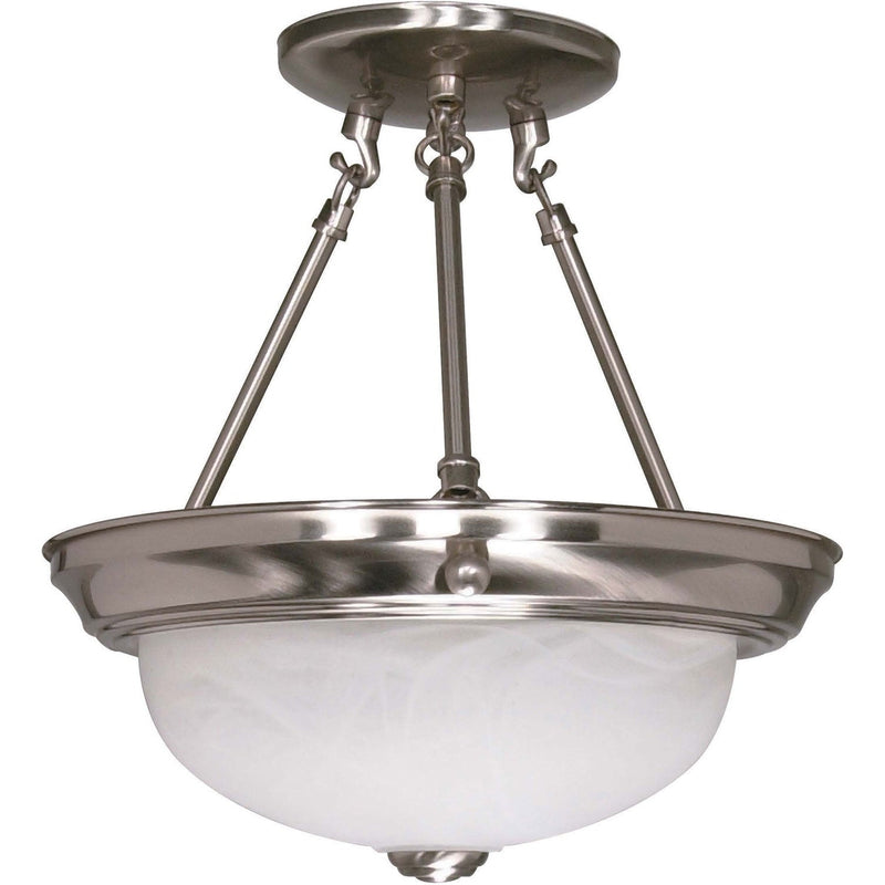 Nuvo Lighting - 60-200 - Two Light Semi Flush Mount - Brushed Nickel