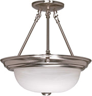 Nuvo Lighting - 60-202 - Three Light Semi Flush Mount - Brushed Nickel