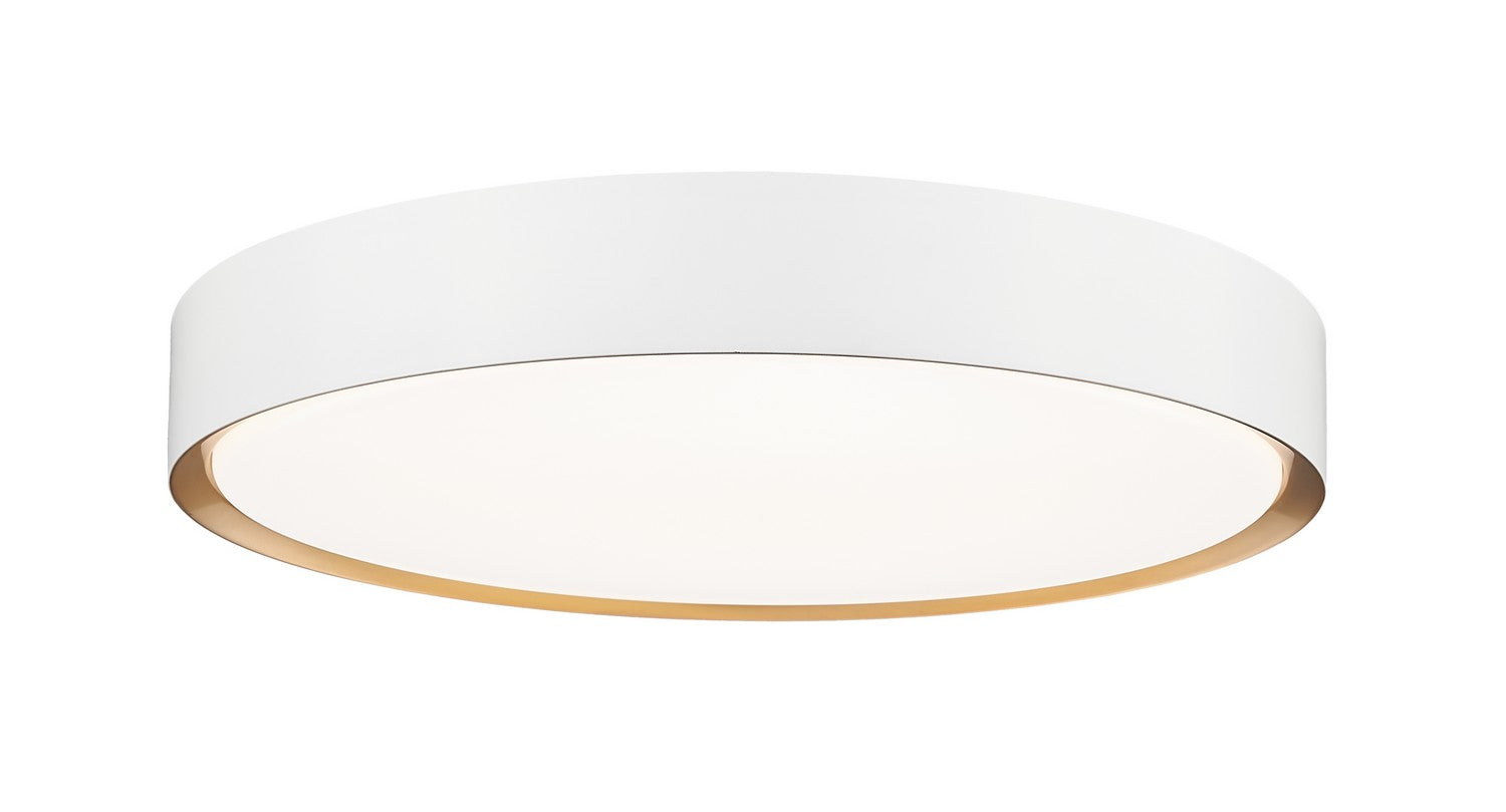 Z-Lite - 1014F20-MW-MGLD-LED - LED Flush Mount - Kawan - Matte White + Modern Gold