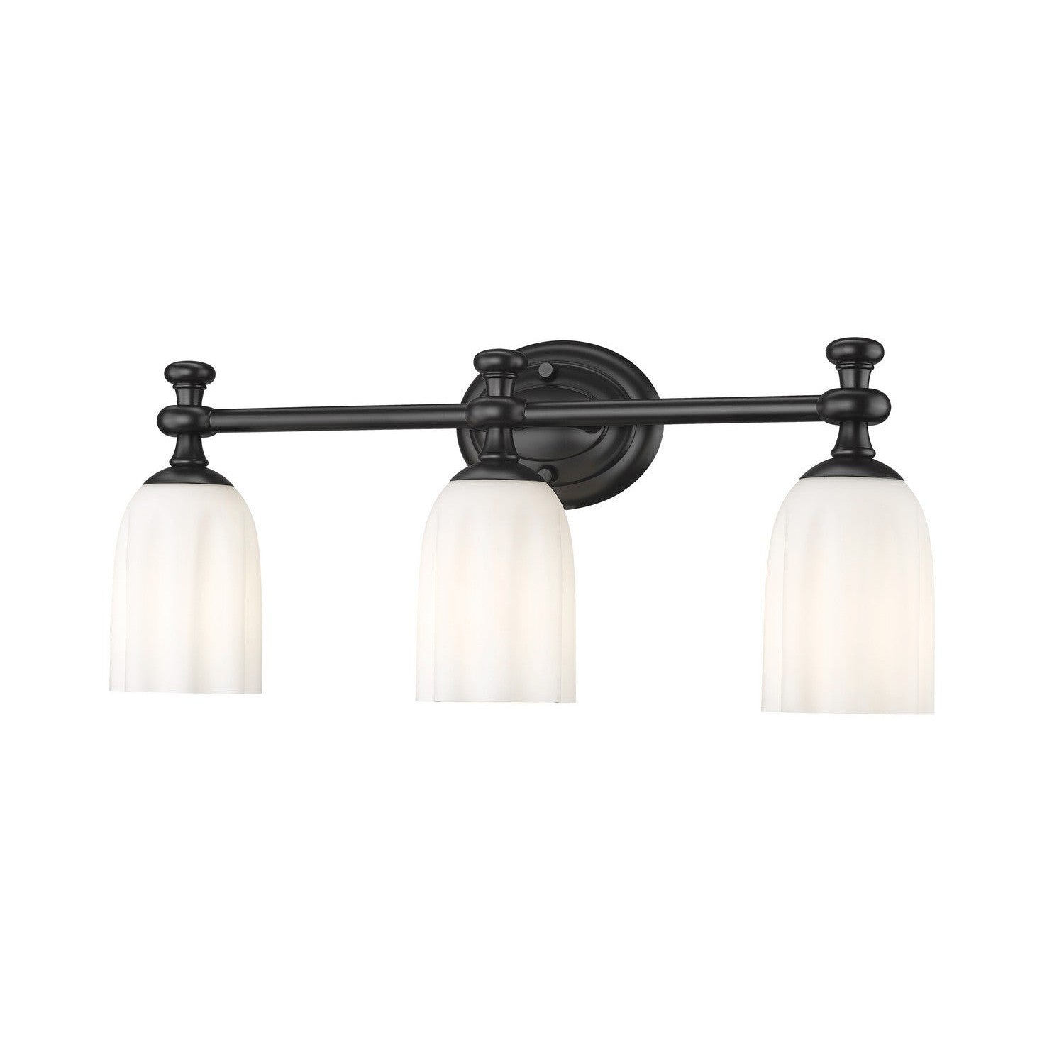Z-Lite - 1102-3V-MB - Three Light Vanity - Orion - Matte Black