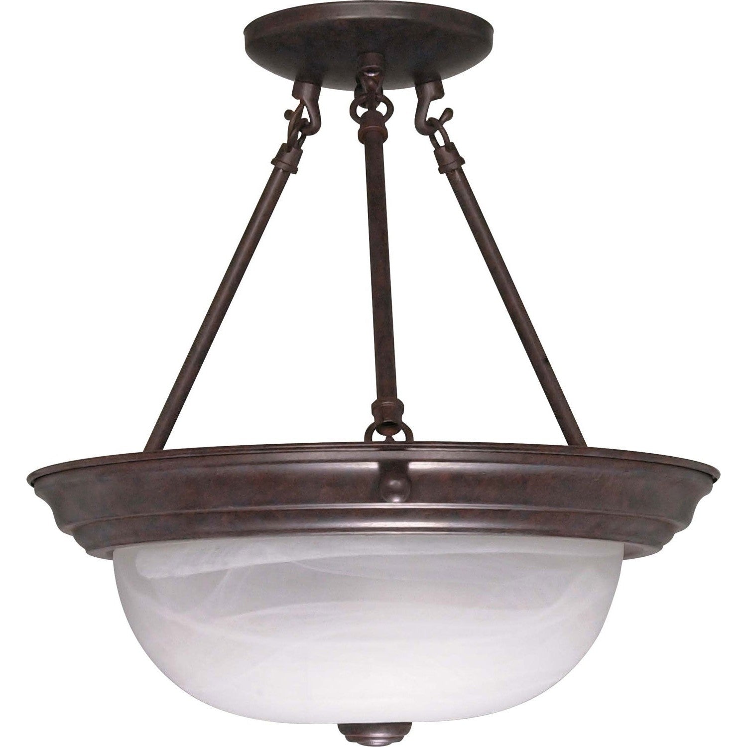 Nuvo Lighting - 60-209 - Two Light Semi Flush Mount - Old Bronze