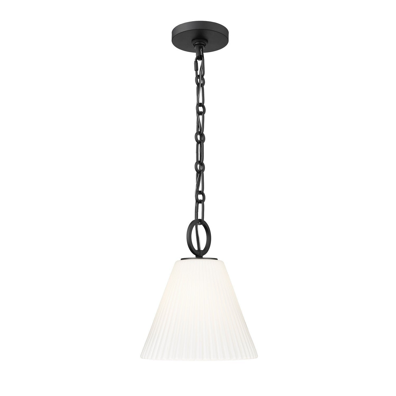 Z-Lite - 3042P10-MB - One Light Pendant - Alaric - Matte Black
