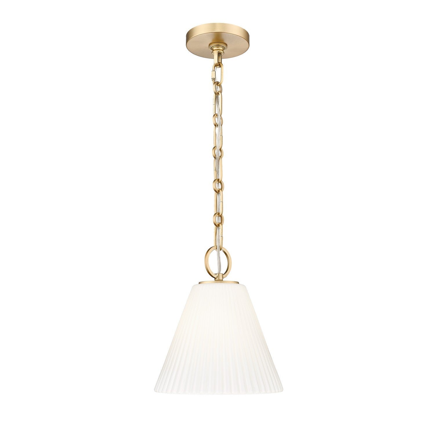Z-Lite - 3042P10-MGLD - One Light Pendant - Alaric - Modern Gold