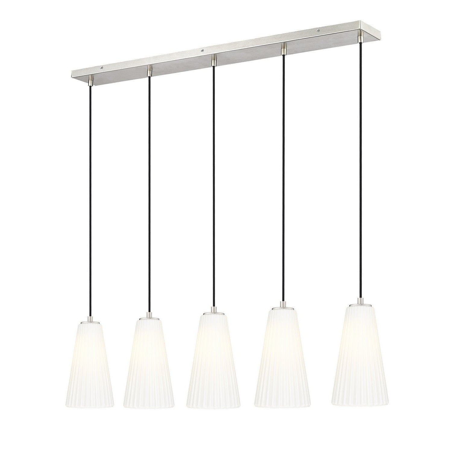 Z-Lite - 3043P6-5L-BN - Five Light Linear Chandelier - Farrell - Brushed Nickel