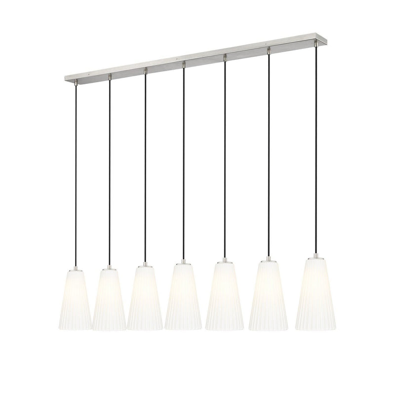 Z-Lite - 3043P6-7L-BN - Seven Light Linear Chandelier - Farrell - Brushed Nickel
