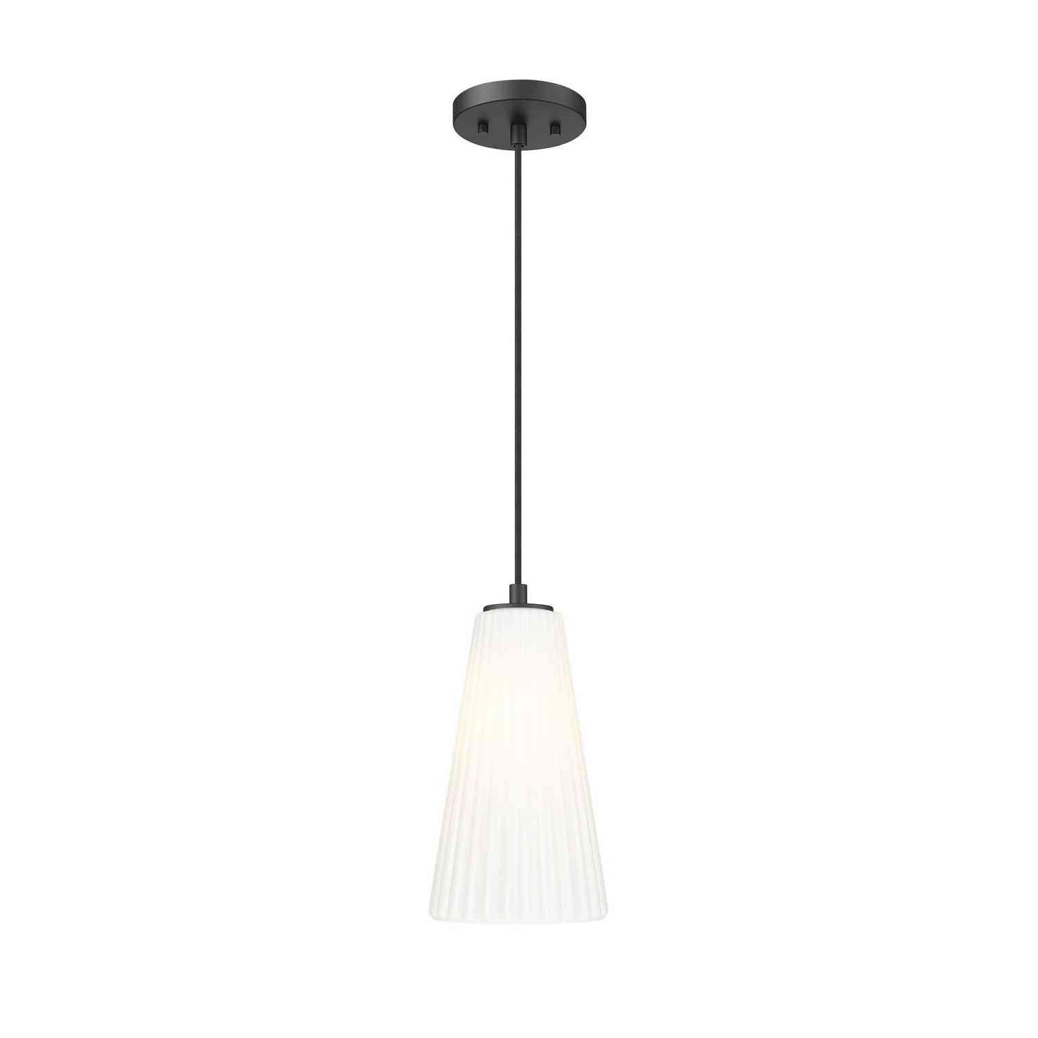 Z-Lite - 3043P6-MB - One Light Pendant - Farrell - Matte Black