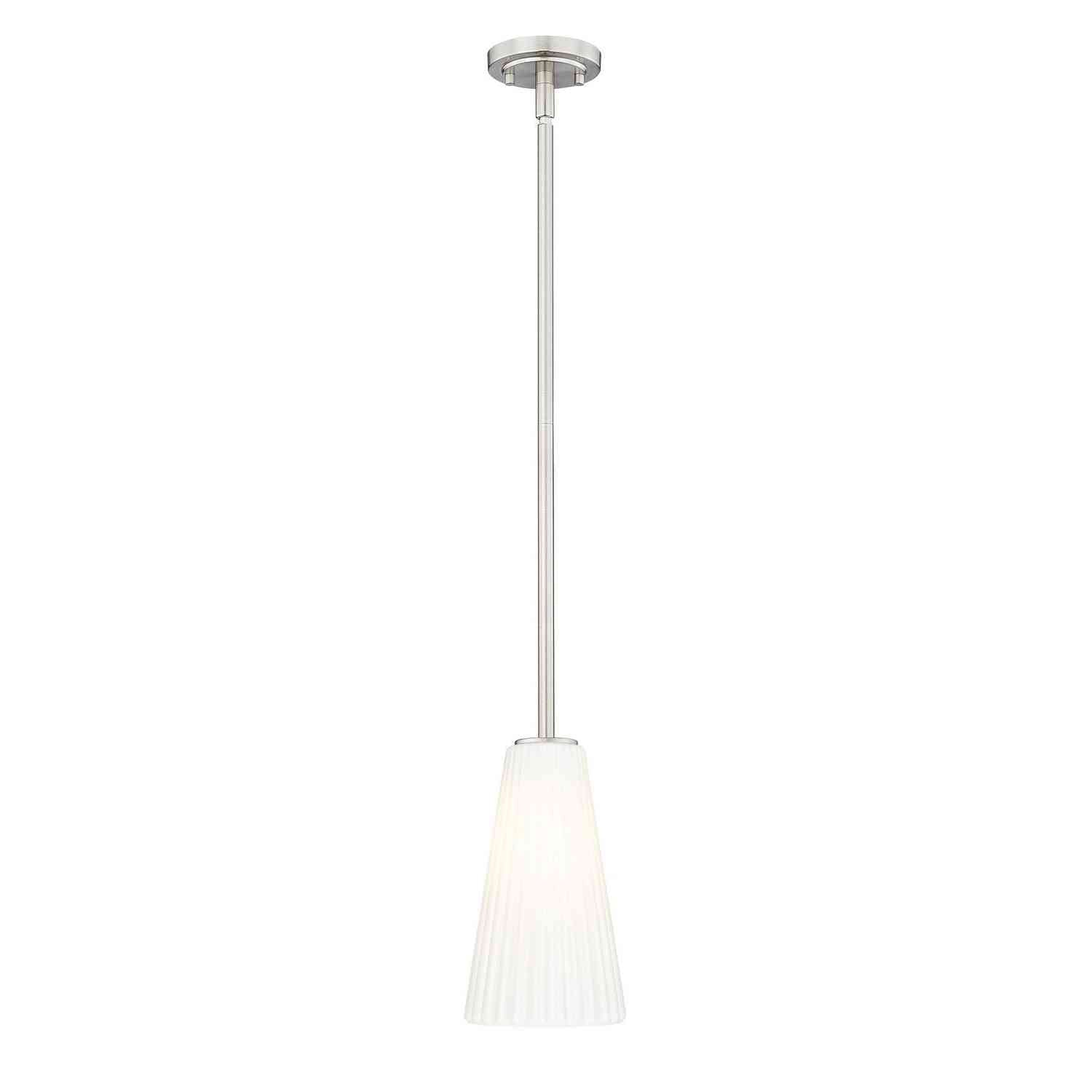 Z-Lite - 3043P6-ROD-BN - One Light Pendant - Farrell - Brushed Nickel