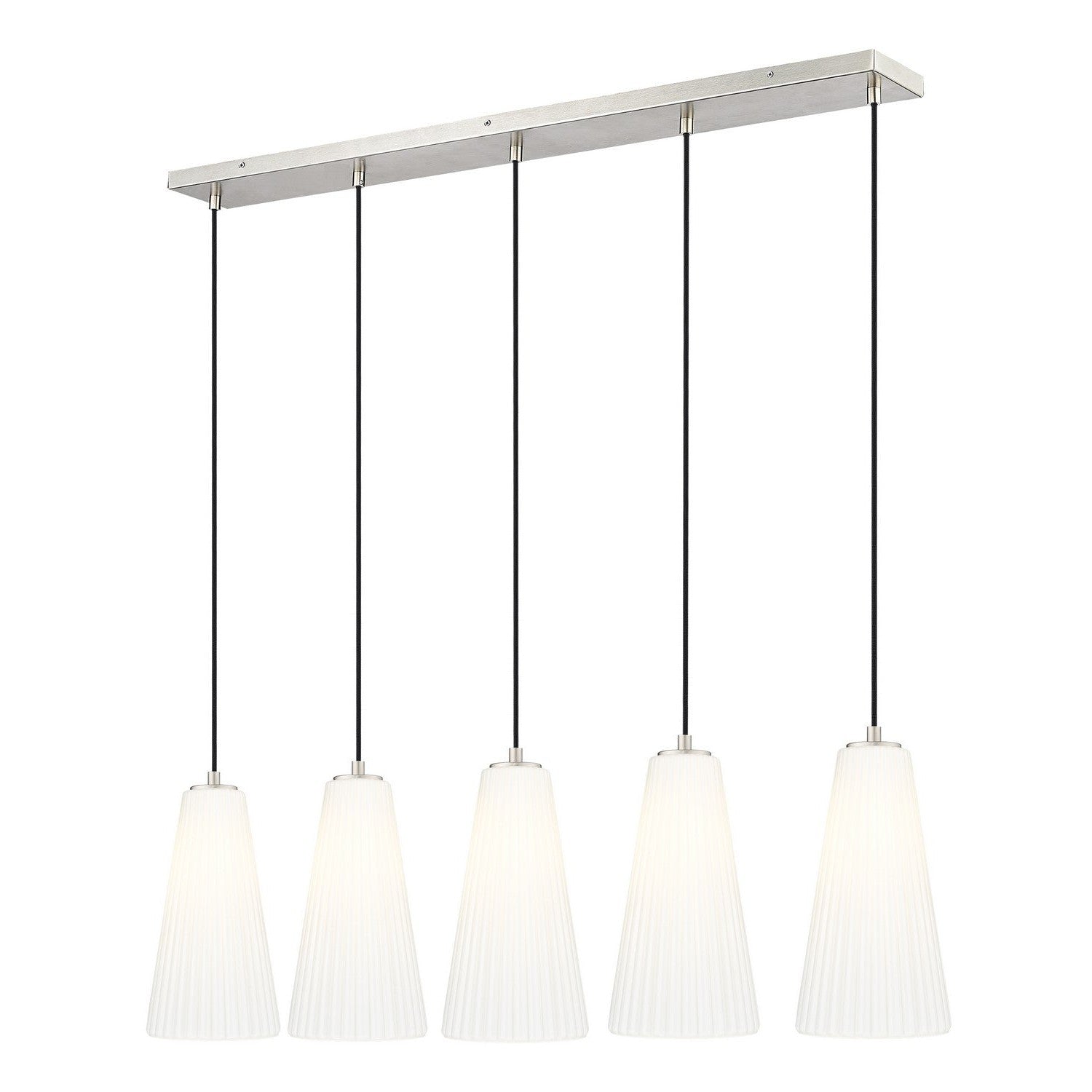 Z-Lite - 3043P7-5L-BN - Five Light Linear Chandelier - Farrell - Brushed Nickel