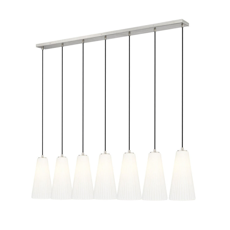 Z-Lite - 3043P7-7L-BN - Seven Light Linear Chandelier - Farrell - Brushed Nickel