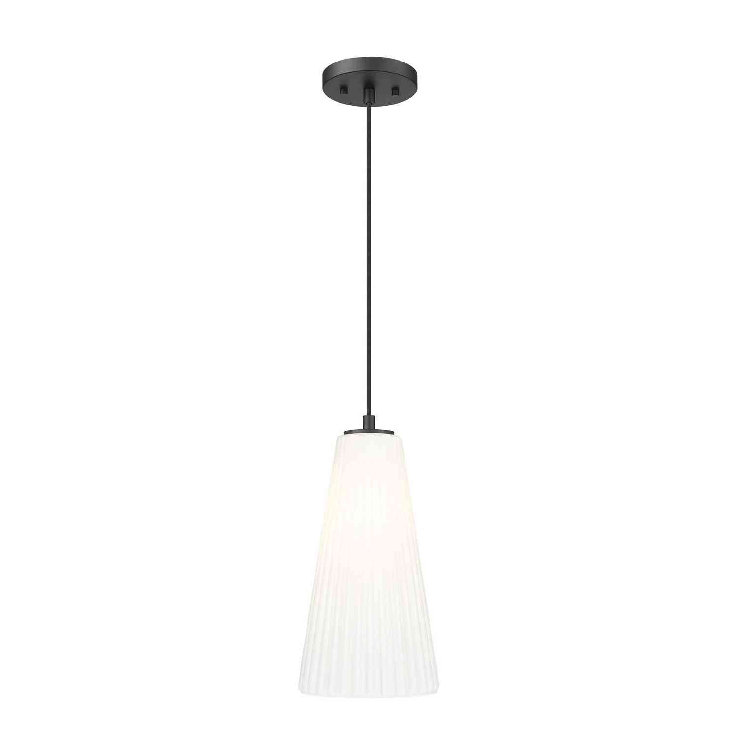 Z-Lite - 3043P7-MB - One Light Pendant - Farrell - Matte Black