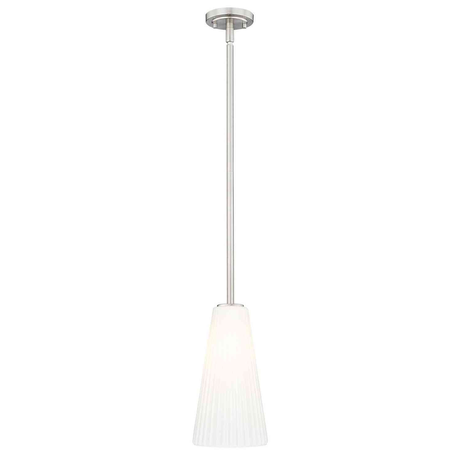Z-Lite - 3043P7-ROD-BN - One Light Pendant - Farrell - Brushed Nickel