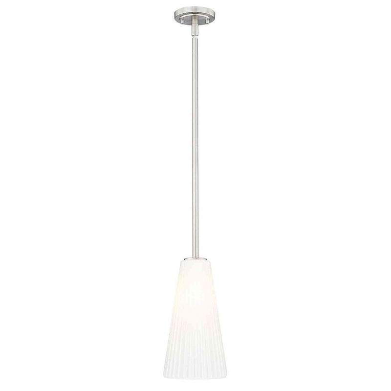 Z-Lite - 3043P7-ROD-BN - One Light Pendant - Farrell - Brushed Nickel