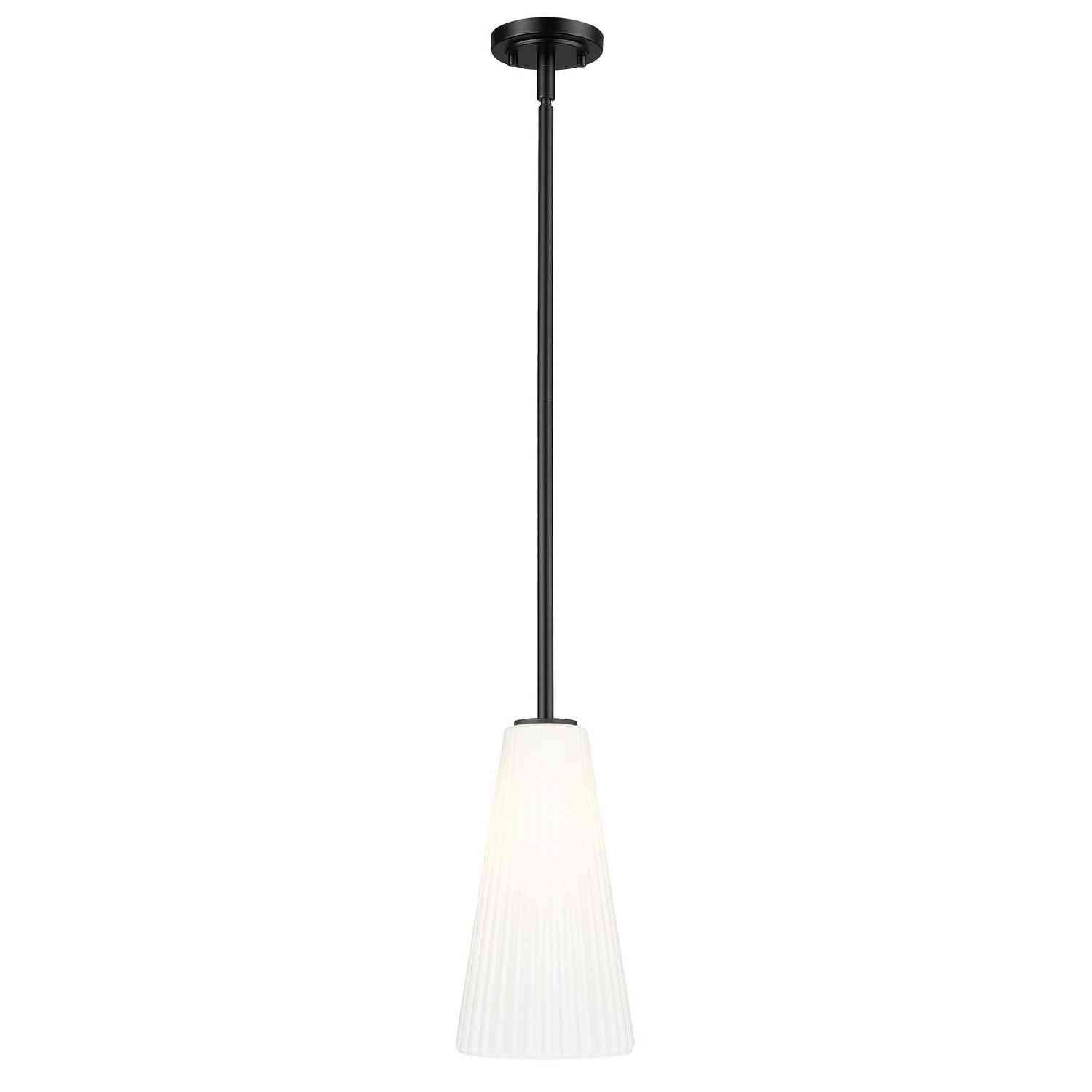 Z-Lite - 3043P7-ROD-MB - One Light Pendant - Farrell - Matte Black