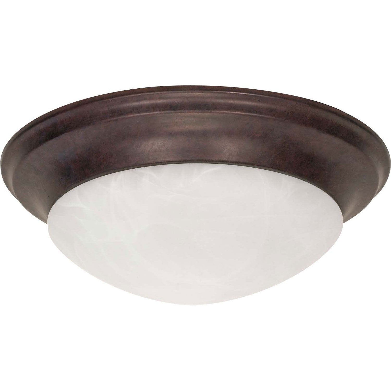 Nuvo Lighting - 60-282 - Three Light Flush Mount - Twist and Lock Old Bronze - Old Bronze