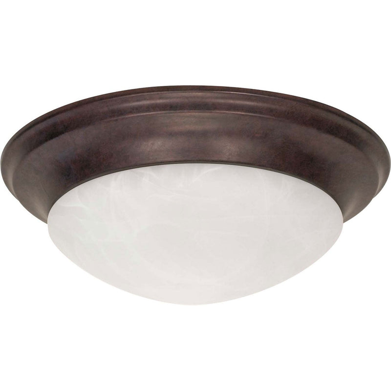 Nuvo Lighting - 60-282 - Three Light Flush Mount - Twist and Lock Old Bronze - Old Bronze
