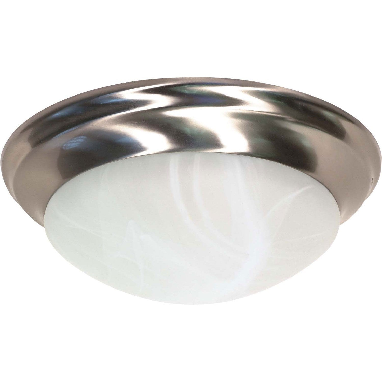 Nuvo Lighting - 60-284 - Two Light Flush Mount - Twist and Lock Brushed Nickel - Brushed Nickel