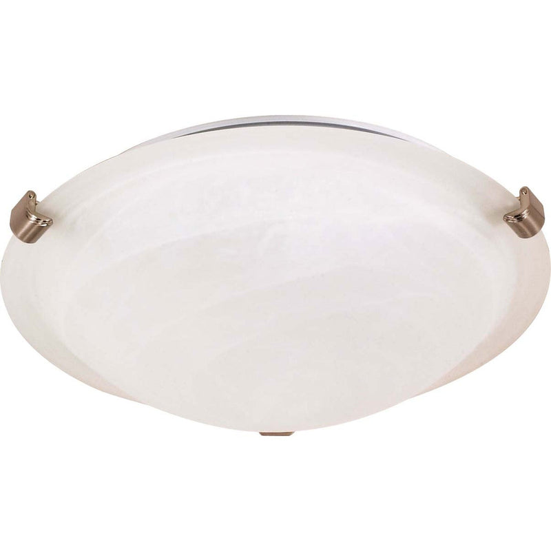 Nuvo Lighting - 60-270 - One Light Flush Mount - Tri Clip Brushed Nickel - Brushed Nickel