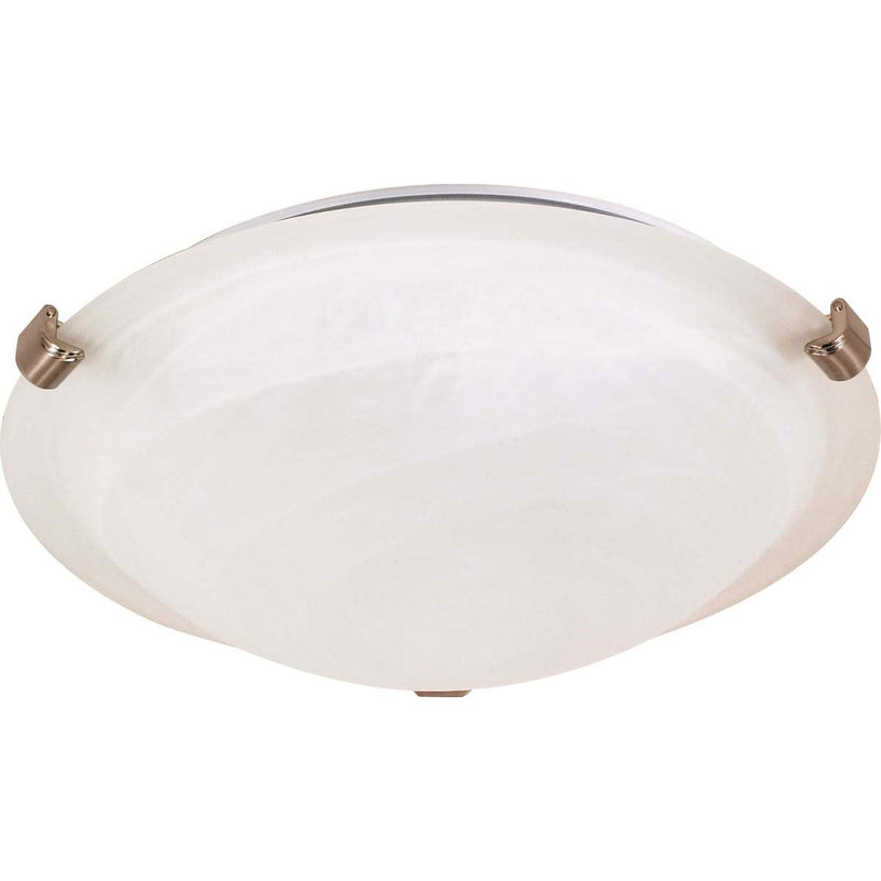 Nuvo Lighting - 60-271 - Two Light Flush Mount - Tri Clip Brushed Nickel - Brushed Nickel