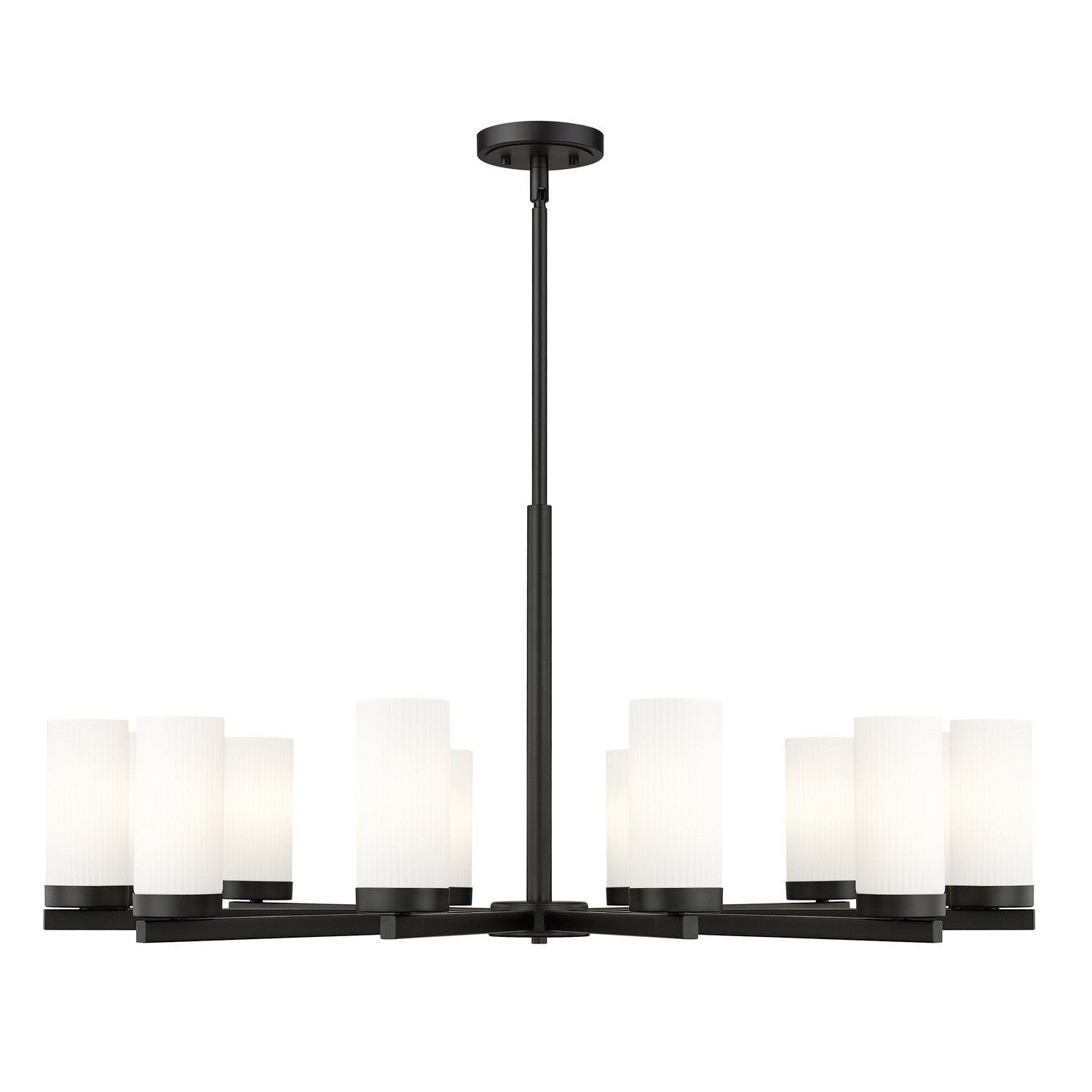 Z-Lite - 3044-12MB - 12 Light Chandelier - Danica - Matte Black
