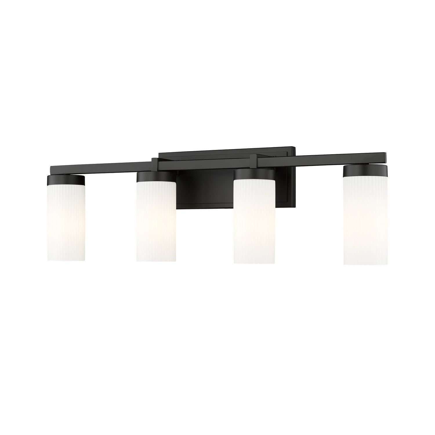 Z-Lite - 3044-4V-MB - Four Light Vanity - Danica - Matte Black
