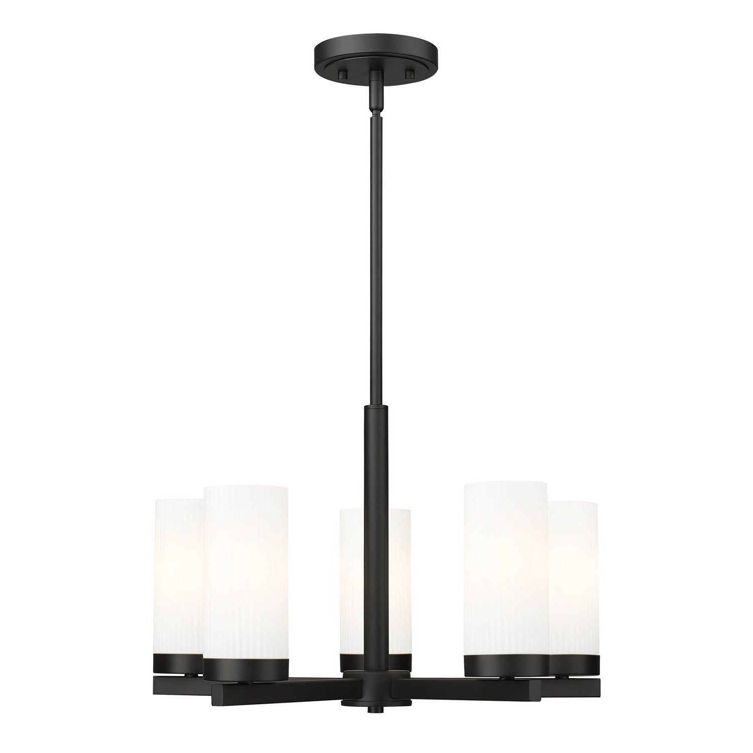Z-Lite - 3044-5MB - Five Light Chandelier - Danica - Matte Black
