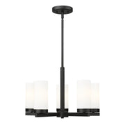 Z-Lite - 3044-5MB - Five Light Chandelier - Danica - Matte Black