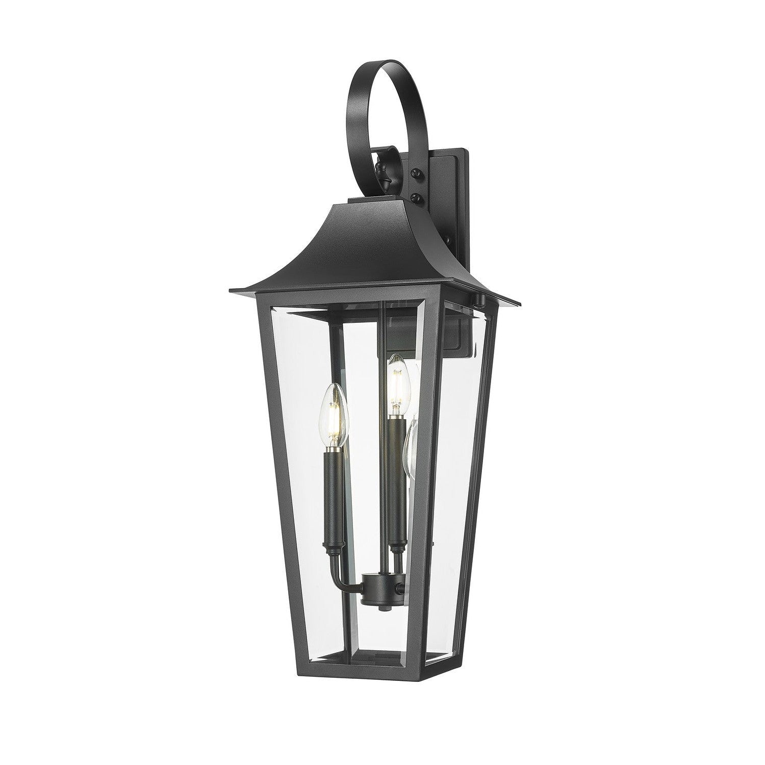 Z-Lite - 5008B-BK - Three Light Outdoor Wall Light - Gannon - Black
