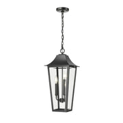 Z-Lite - 5008CHB-BK - Three Light Outdoor Chain Mount Ceiling Fixture - Gannon - Black