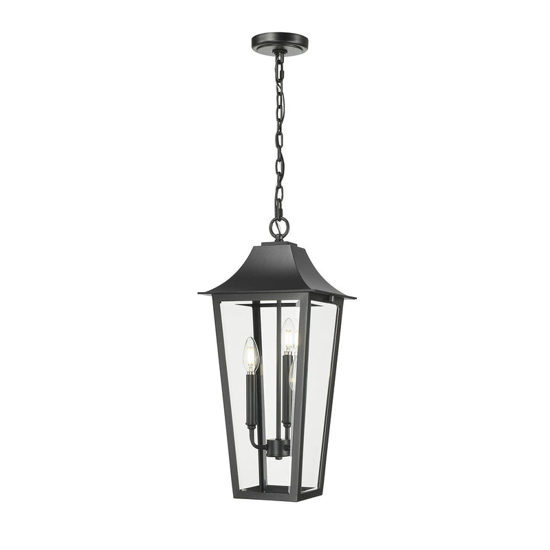 Z-Lite - 5008CHB-BK - Three Light Outdoor Chain Mount Ceiling Fixture - Gannon - Black