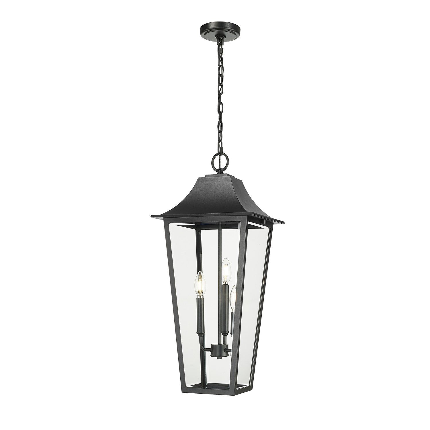 Z-Lite - 5008CHXL-BK - Three Light Outdoor Chain Mount Ceiling Fixture - Gannon - Black