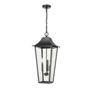Z-Lite - 5008CHXL-BK - Three Light Outdoor Chain Mount Ceiling Fixture - Gannon - Black