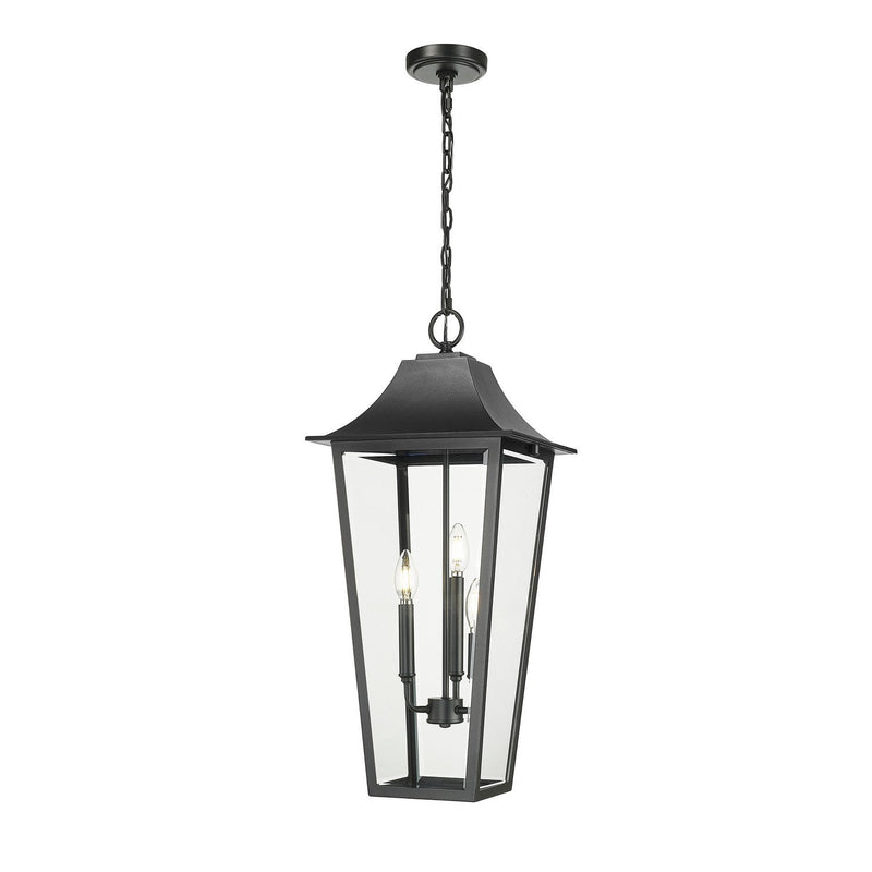 Z-Lite - 5008CHXL-BK - Three Light Outdoor Chain Mount Ceiling Fixture - Gannon - Black