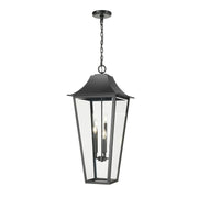 Z-Lite - 5008CHXXL-BK - Five Light Outdoor Chain Mount Ceiling Fixture - Gannon - Black