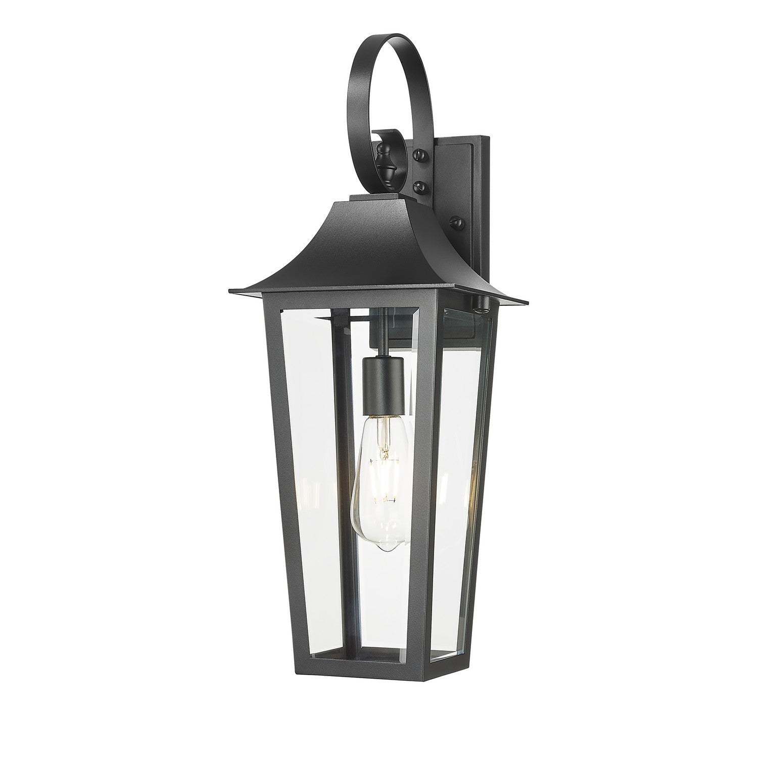 Z-Lite - 5008M-BK - One Light Outdoor Wall Light - Gannon - Black