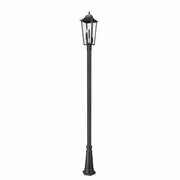Z-Lite - 5008PHBR-5011P-BK - Three Light Outdoor Post Mounted Fixture - Gannon - Black