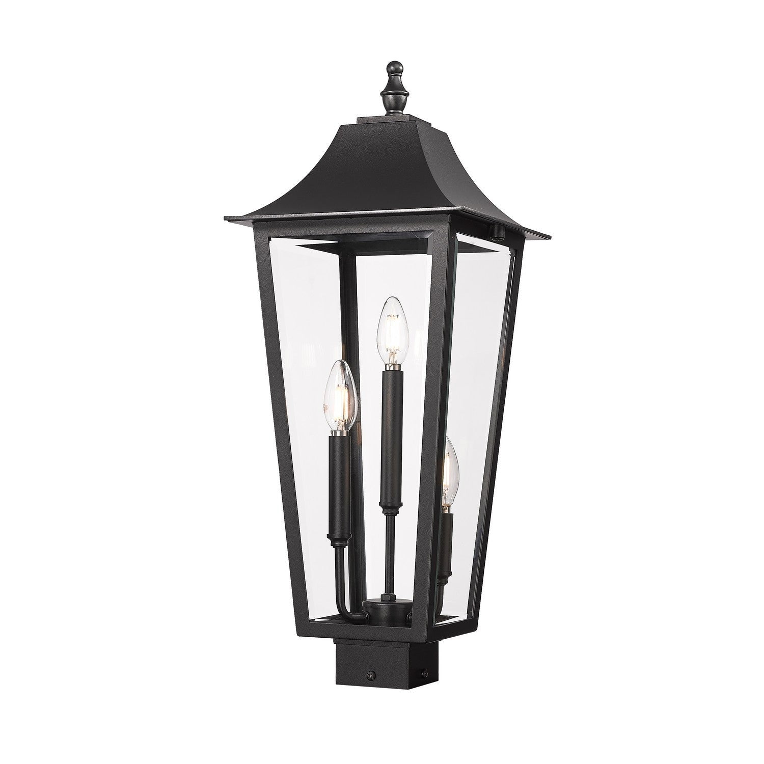 Z-Lite - 5008PHBS-BK - Three Light Outdoor Post Mount Fixture - Gannon - Black