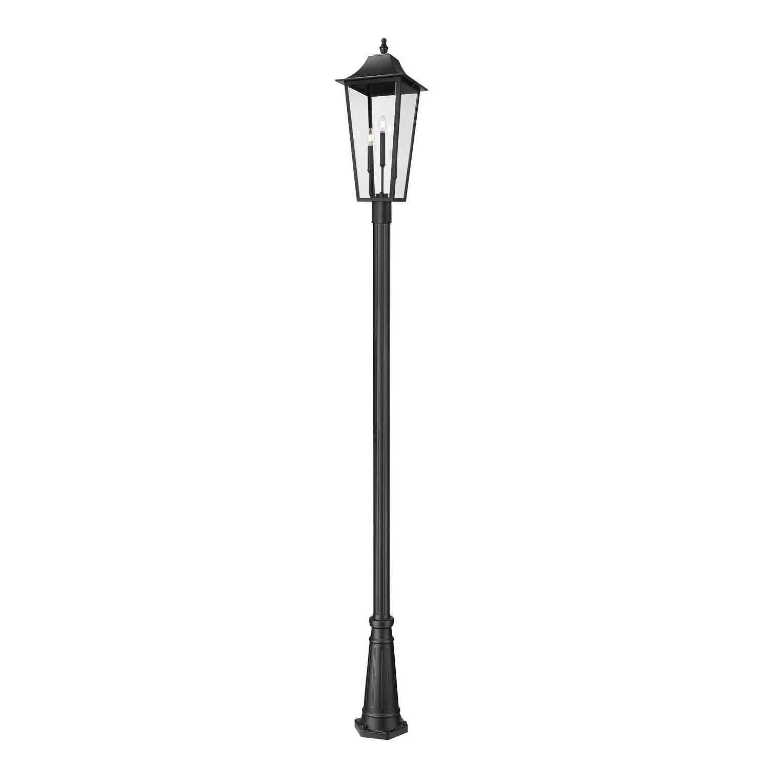 Z-Lite - 5008PHXLR-5011P-BK - Three Light Outdoor Post Mounted Fixture - Gannon - Black